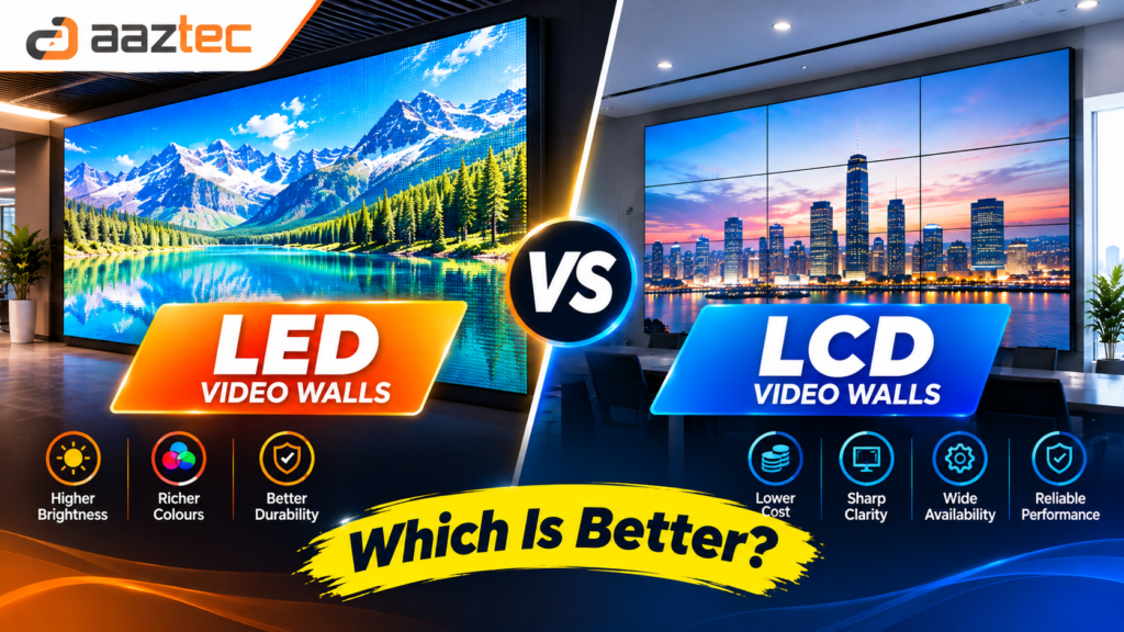 LED vs LCD Video Walls: Which Is better